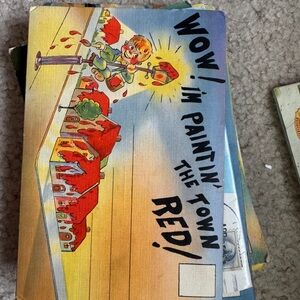 Vintage Cartoon Postcard Vintage Fold Out Postcards 1930s And 1940s